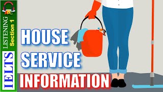 IELTS Listening Practice ? Section 1 ♥️ House Service Information