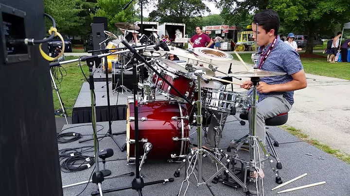 Aaron Rochford Drum Solo Drum Fun NH July 22, 2017