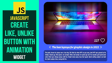 How To Create JavaScript Like Button With Animation HTML/CSS/JS