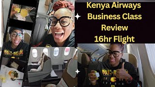 Is Kenya Airways Business Class Flight worth it?🤔 This is my experience on a 16hour Flight!🤯