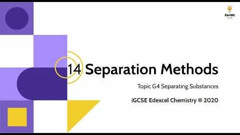 14. Chromatography - Chemistry IGCSE Edexcel 9-1: Separating Substances