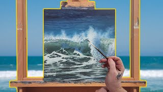 Easy Wave Painting Process | Time-Lapse