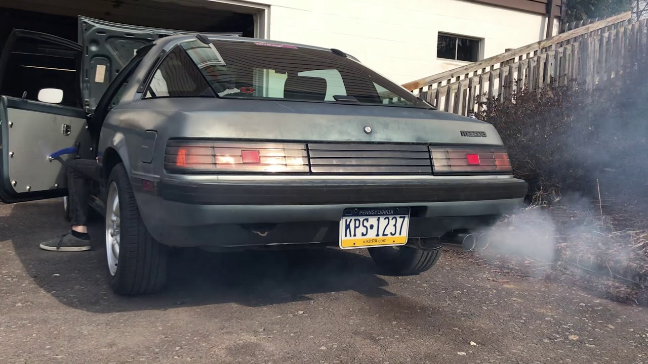 1985 RX7 Racing Beat Exhaust - YouTube