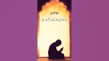 قد أفلح من تزكى ▪️وذكر اسم ربه فصلى #سورة_الأعلى