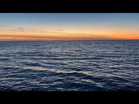 Ocean time lapse at sunset