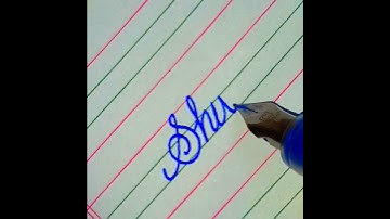 "Shiva" Beautiful name in Cursive writing #cursivewriting #calligraphy #shorts