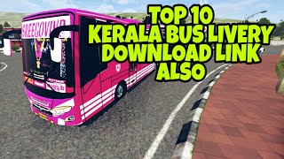 TOP 10 Kerala Private Bus Livery | Bus Simulator Indonesia | Bussid Malayalam | Bussid Kerala Livery