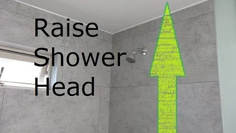 How to move or raise a shower head - DIY - Move it up