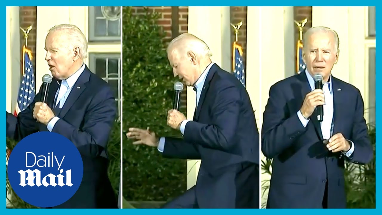 ‘Whoops! It’s black!’: Joe Biden falls on stage during New York speech