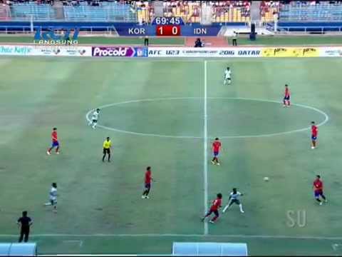 Gol Kedua Indonesia vs Korea Selatan 31 Maret 2015 || Afc Qualifiers by (Sinyozone )