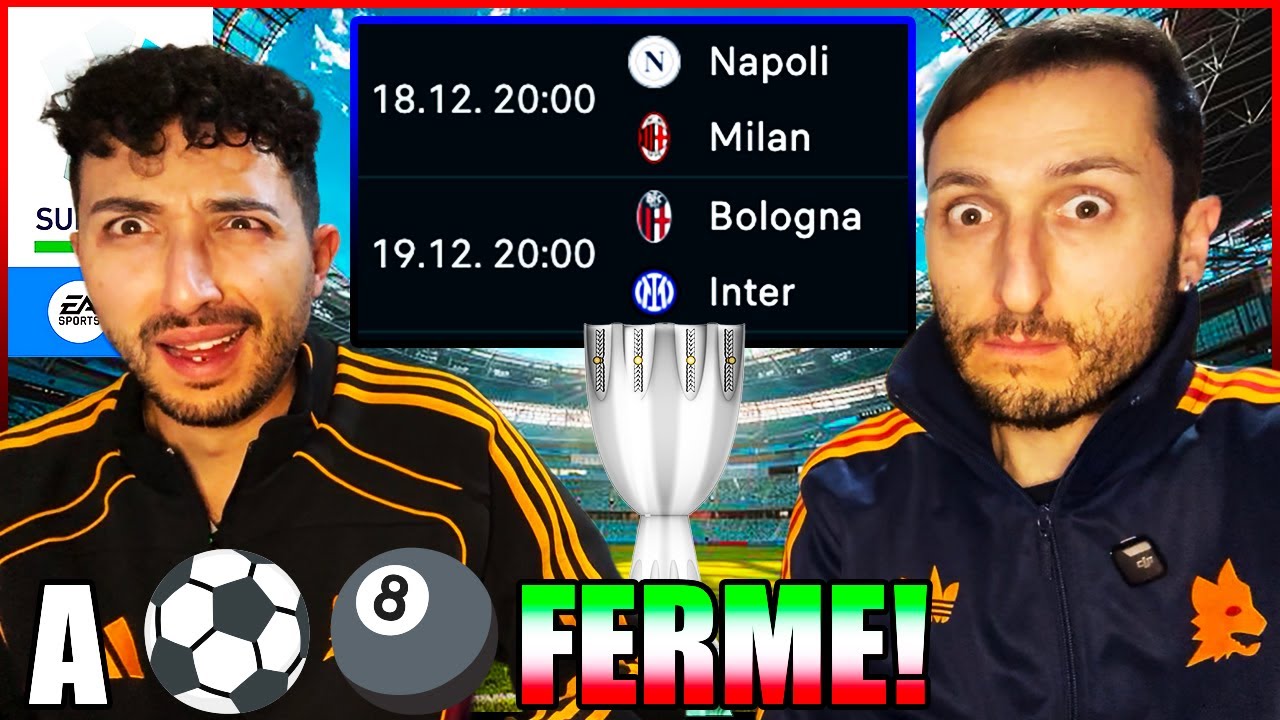 🏆 NAPOLI-MILAN: CONTE LA SNOBBA⁉️🤔 BOLOGNA-INTER: ITALIANO CI CREDE‼️ A BOCCE FERME‼️ SUPERCOPPA
