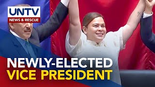 Davao City Mayor Sara Duterte-Carpio, iprinoklama nang bise-presidente ng Pilipinas