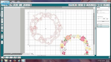 Print and Cut Blossom Wreath from MDS to Silhouette