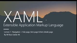 Lecture 7 : Navigation + Hierarchical Pattern