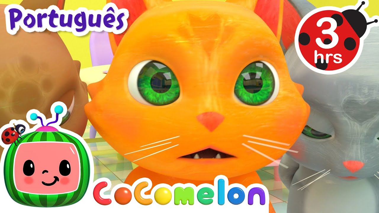 Os três gatinhos | CoComelon | Músicas Infantis e Desenhos Animados em Português