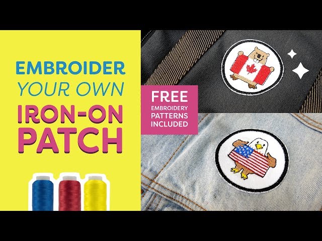 Embroider Your Own Iron-On Patch