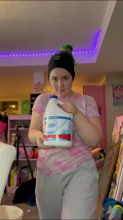 Bleaching your clothes - SAFETY TIPS ✨✨✨ #bleach #bleachdye #clorox #bleaching #bleachart