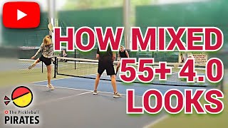 This is What a Medal Match in 4.0 55+ Mixed Doubles Pickleball Looks Like