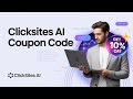 🚀 CLICKSITES AI COUPON CODE IN 2025 – (BEST Discount Code)