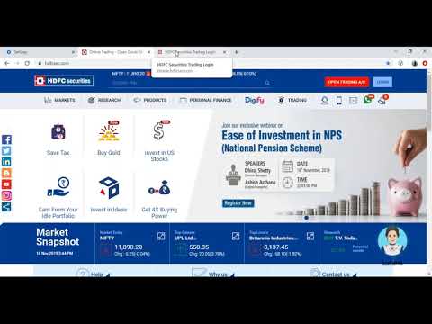 Webinar on Ease of Investment in NPS (National Pension Scheme) | HDFC Securities