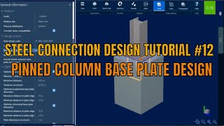 Steel column base plate design in Ram Connection Tutorial