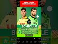 🔥 Pakistan vs Australia ODI Series Schedule 🏏🇵🇰🇦🇺