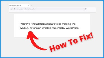 Solve: PHP installation appears to be missing the MySQL extension which is required by WordPress 🔥