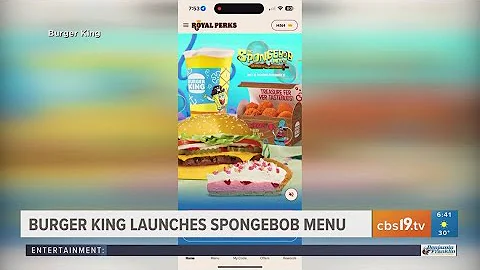 Burger King launches SpongeBob menu