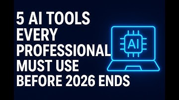 5 AI Tools Every Professional Should Use In 2026