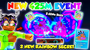 😳5.3No... I GOT 2 NEW *RAINBOW SECRET*OMG! I Hatched 425M Overclock New STRONGEST Pet in Clicker Sim