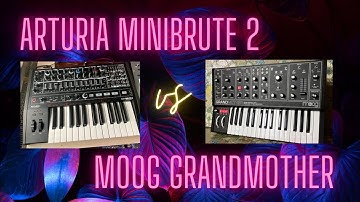 Arturia Minibrute 2 vs Moog Grandmother sound demo