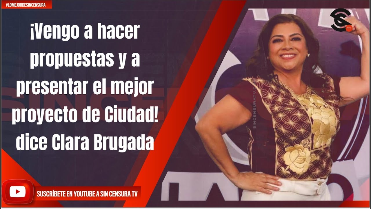 ¡Vengo a hacer propuestas y a presentar el mejor proyecto de Ciudad! dice Clara Brugada