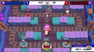 Minecart Madness | SSG Brazil vs Tribe Gaming | Brawl Stars World Finals 2019 - Quarter Finals