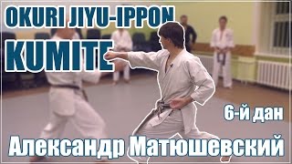 Okuri Jiyu Ippon Kumite с А. Матюшевским (7-дан каратэ)