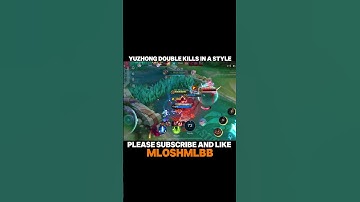 YUZHONG DOUBLE KILLS IN A STYLE - Yu zhong gameplay- MLBB