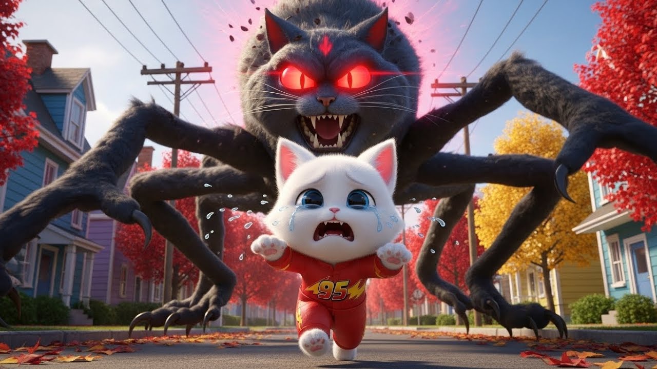 🐱🕷️✨ The Spider Appeared… and the Kitten’s Magical Fate Was Sealed 🌙 | Cat Story