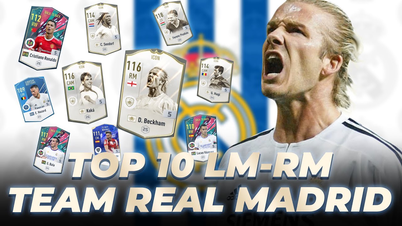 TOP 10 CẦU THỦ CHẠY CÁNH ĐÁNG DÙNG NHẤT TEAM COLOR REAL MADRID | HCG NAM DƯƠNG