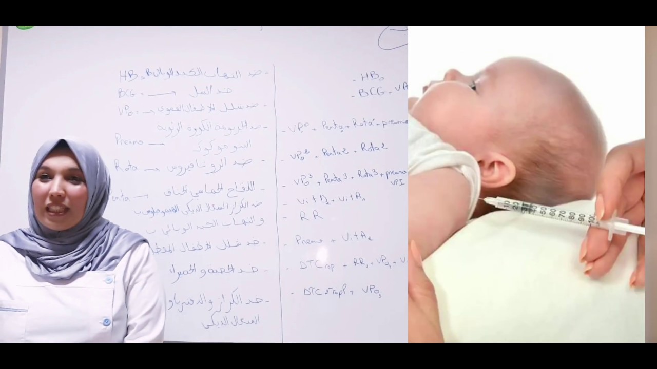 تلقيح الاطفال.جدول التلقيح منذ الولادة حتى 5سنوات/تطعيمات الاطفال