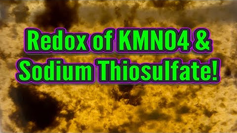 Redox of KMNO4 & Sodium Thiosulfate in RamZland!⚗️ #STEM #RamZland #precipitation #Redox