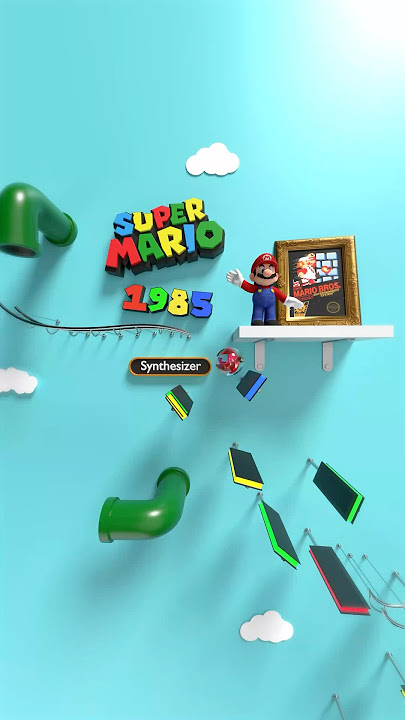 Super Mario Theme Song!🔥(1985) #marblemusic #shorts