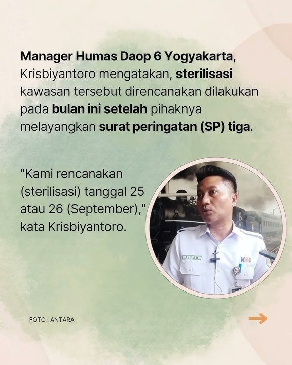 Usai Layangkan SP 3, PT KAI Gusur Bong Suwung