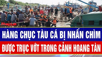Thảm cảnh sau lũ: Hàng chục tàu cá bị nhấn chìm ở Lâm Đồng được trục vớt trong cảnh hoang tàn