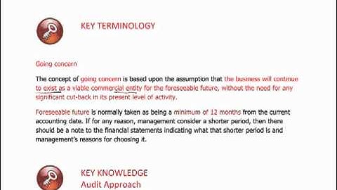 ACCA P7 - 7. Going Concern