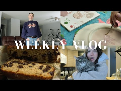 weekly vlog: couples pilates, baking, ceramics