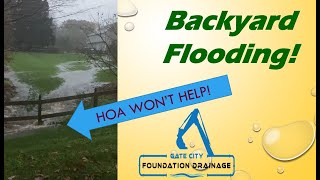 Restoring a Drainage Ditch to solve backyard flooding