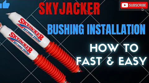 HOW TO INSTALL Shock Bushings on Skyjacker The Fast and Easy Way