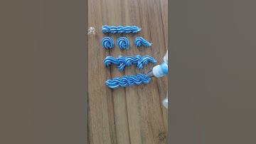 How to use kowanii piping tip #35? 6 teeth closed star decorating tip. Learn cake piping technique.