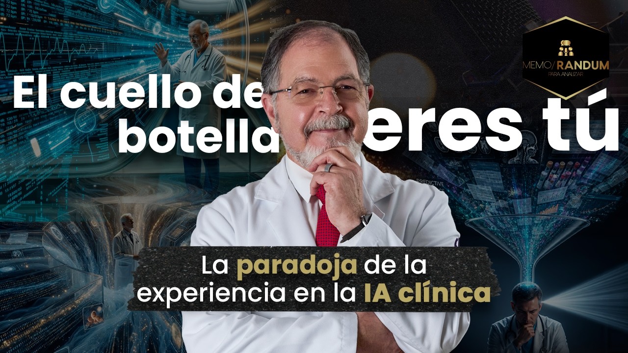 El cuello de botella eres tú: la paradoja de la experiencia en la IA clínica. El cuello de botella eres tú: la paradoja de la experiencia en la IA clínica.