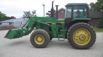 BigIron Online Auction 6-24-2020--FY5195=1983 John Deere 4450 MFWD Tractor W/ JD 740 Classic Loader