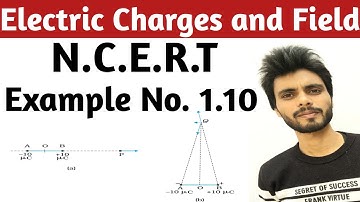 Physics N.C.E.R.T example 1.10 class 12th | electric charges and fields examples solution |in long